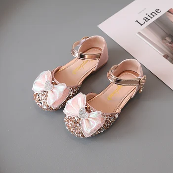 Fete Printesa Sandale 2022 Moda Elegant de Vară pentru Copii Copii Iubesc Fluture nod Bling Pietre de Performanță Pantofi Copii