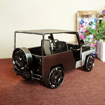 Fier Forjat Clasic Model De Masina In Miniatura ItemsLiving Cameră Decor Studiu Pentru Acasă Galvanizare Fără Rustcar Decor