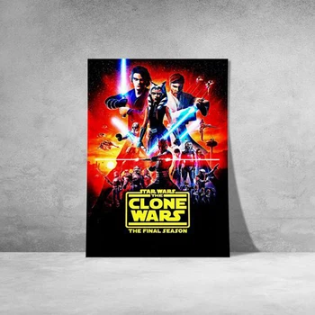 Film Star Wars Clone Wars Poster de Arta de Perete Pictura Panza de Imprimare Nordic Acuarelă Imagine pentru Camera de zi Decor Acasă