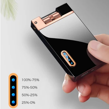 Fără flacără de Plasmă USB Electric Bricheta Rece se Agită Aprindere Bricheta Reîncărcabile Gadget-uri Pentru Bărbați Accesorii de Fumat
