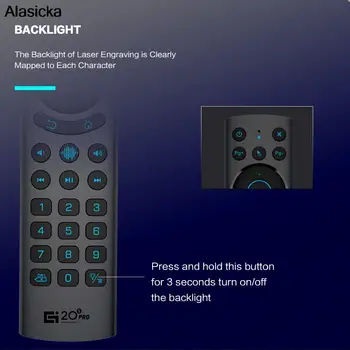 G20BTS Plus G20S Pro 2.4 G Vocea cu iluminare din spate Smart Air Mouse Giroscop IR de Învățare Google Asistent de Control de la Distanță Pentru Android TV BOX