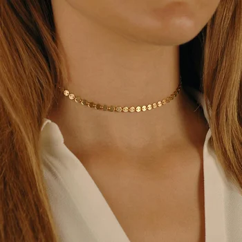 GD 316L Colar Feminino din Oțel Inoxidabil Colier Trendy Placat cu Aur Cadou Femei Lanț Cravată Minimalist Brand de Bijuterii Bijoux