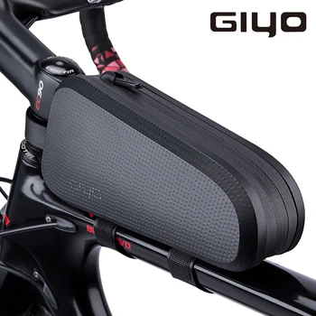 GIYO Biciclete Sac Impermeabil Fata de Sus Cadru Tub Sac 1.5 L, Capacitate Reflectorizante Husă Pachet MTB Biciclete Rutier Geanta Accesorii pentru Biciclete