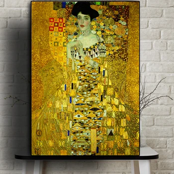 Gustav Klimt Poster De Artă Modernă Acasă Decor Panza Pictura Hd Print Retro De Perete De Arta Imagine Pentru Camera De Zi, Fara Rama