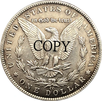 Hobo Nichel 1890 CC statele UNITE ale americii Morgan Dollar COIN COPIA Tip 188
