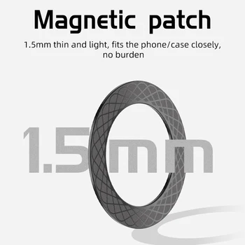 IBudim Magnetic Wireless Încărcător Autocolant Universal Magnet Inele pentru Magsafe de Încărcare fără Fir Masina de Suport de Telefon Placă pentru iPhone