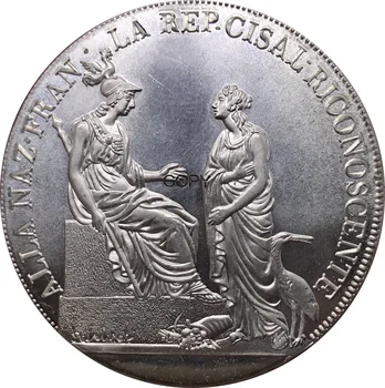 Italia 1800 1 Scudo 6 Lire Monede Metalice De Cupru Si Nichel Placat Cu Argint China Sculptate De Turnare Replica Suvenir De Colectie Cadouri Monede