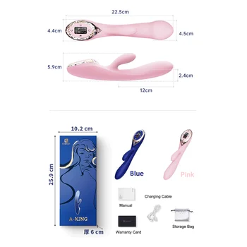 KISTOY UN Rege Gonflabile Vibrator Realist din Silicon Vibrator Puternic, Clitoris, punctul G Stimulator Jucării Sexuale pentru Femei