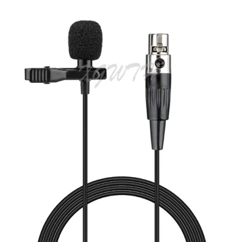 Lavaliera Microfon Rever 4 Pin Mini XLR Cardioid Clip-on Condensator Microfon Shure Wireless Sistem & Transmitator Bodypack