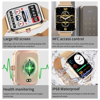 LIGE Ceas Inteligent Femei 2022 Full Touch de Apelare Call Tracker de Fitness Impermeabil Asistent Vocal de Bărbați Smartwatch Femei Pentru Android Ios