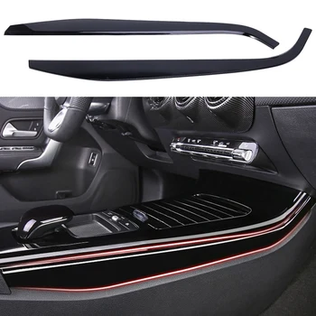 Luciu Negru 2 buc Mașină Consola centrala Panou Lateral Capac Ornamental pentru Mercedes-Benz Cl W177 CIA C118 2019 2020