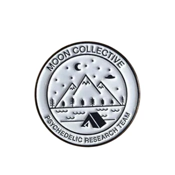 Luna colective psihedelice echipa de cercetare insigna Email pin