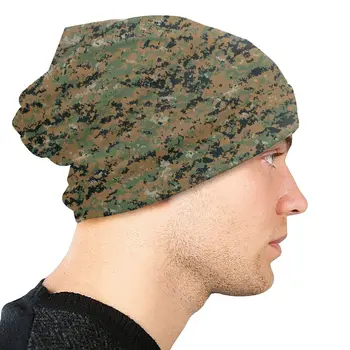 Marpat Militar Army Camo Beanie Capota Pălărie Tricotate Barbati Femei Unisex Pentru Adulti Woodland Camuflaj De Iarna Cald Chelioși Căciuli Capace