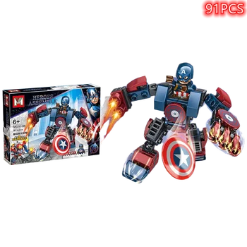 Marvel Avengers Anti-Hulk Fier De Război Armura Mech Mini Model De Acțiune Figura Blocuri Compatibil Legoboys Technic City Jucarie Cadou