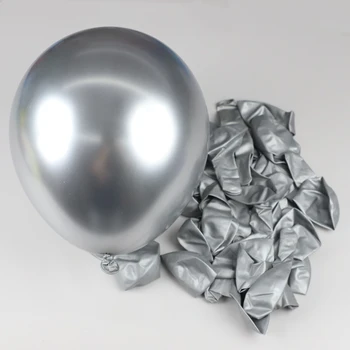 Metal Gri Argintiu Șampanie Ghirlanda Baloane Kit de Argint Plam Frunze Balon Arc Fericit de-a 30 a 40-a Aniversare Petrecere de Anul Nou Decor
