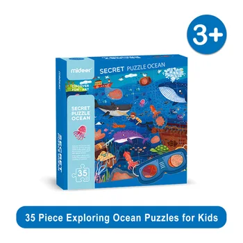 Mideer Copii Educative Jucarii Montessori Puzzle Desene animate pentru Copii de Învățare Interactive Jucarii MD3096/MD3097