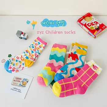 MILANCEL Copii Șosete de Bumbac Bunny Șosete Fete Dragoste Print Sock 4Pairs o Mulțime