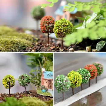 Mini Copac In Miniatura Zână Grădină Statuie Art Terariu Figurina Micro Peisaj Bonsai Ambarcațiuni Ornament Curte Decor
