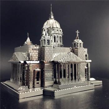 MMZ MODEL NANYUAN 3D Metal model kit Issakiv Catedrala Clădirea de Asamblare Model 3D DIY Tăiat cu Laser Model de puzzle jucării pentru adulți