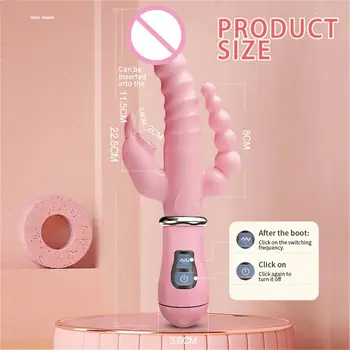Moale Penis artificial penis vibrator femei reîncărcabilă senzual jocuri pentru cuplu anal margele animale vibrator perinee vaginale papusa gaysex alunecare
