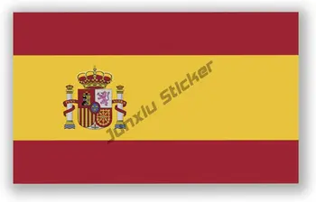 Moda Spania Autocolante Spania Flag Decal Sevilla Spania Oval Sticker Barcelona Spania Calitate Premium Vinil Accesorii Auto KK13cm