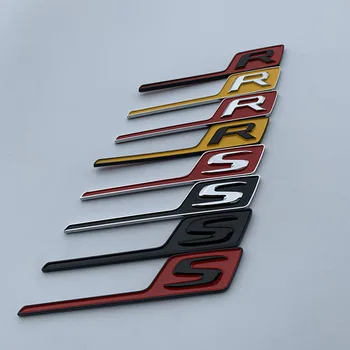 Mult R S Insigna Scrisoare Emblema de Mercedes Benz AMG GTR GTS C63S E63S GLC63S GLE63S Styling Auto Portbagaj Autocolant Negru Roșu Galben