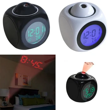 Multifunctional Proiectie Ceas cu Alarmă cu Voce Vorbind Funcția de Ceas cu Alarmă Digital 12 /24 Ore Cu Amânare Chime Oră