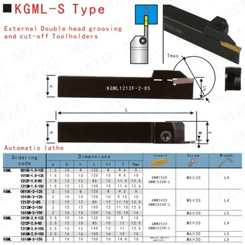 MZG KGML2020K-2T17 KGML2020K-3T20 Groove Prelucrare Tăiere Toolholders Tăiere CNC Strung Despărțire și Față Cioplire Instrumente Titularii