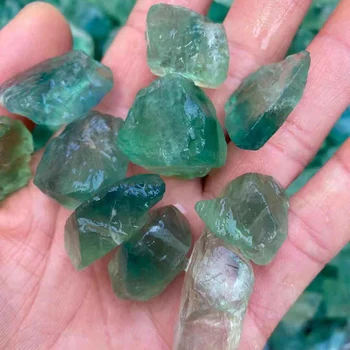Naturale Prime Brute Fluorit Verde Cristal De Cuarț, Cristale Difuze Piatră Minerale-Specimen De Gradina Decor Acasă Ornament