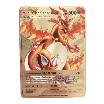 Noi 10000 Punct Arceus Vmax Pokemon Card de Metal DIY Card Charizard de Aur Editie Limitata Cadou Joc Colector de Carte pentru Copii