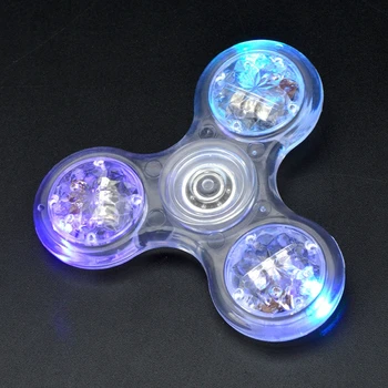 Noile LED-uri de Lumină Frământa Spinner,Curcubeu Frământa Jucărie Lumina Deget Mână Spinner pentru Copii Adulți