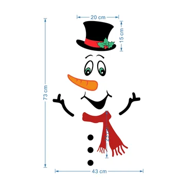 Om De Zăpadă De Crăciun Expresie Magnetic Frigider Autocolant De Vacanță Decorare Diy Desene Animate Usa De Garaj Impermeabil Perete Autocolant