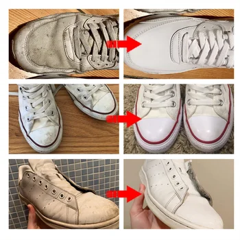 Pantof Alb De Curățare Crema De Adidași De Albire Crema De Curățare Pantofi De Curățare De Albire Instrument Cu Burete Convenabil De A Folosi