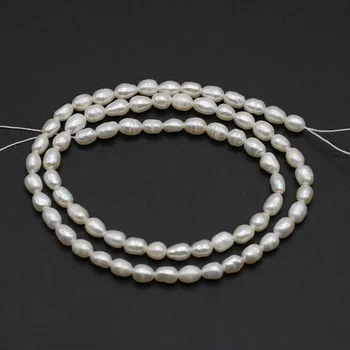 Perlele naturale de apă Dulce Alb cu Margele de Orez Vrac Margele Spacer pentru a Face Bijuterii de Moda Diy Bratari Coliere Accesorii