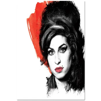 Poster Personalizat Amy Winehouse Panza Poster de Arta Acasă Decor Pânză Tesatura de Perete Poster de Imprimare Tesatura de Matase 30X45cm40X60cm