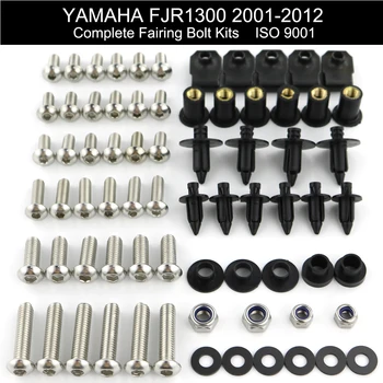 Potrivit Pentru Yamaha FJR1300 FJR1300 2001-2012 Motocicleta Complet Carenaj Șuruburi Kit Carenaj Complet Kit Nuci Șuruburi din Oțel Inoxidabil