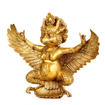 Pur cupru alama vulturul Garuda statuie a lui buddha de a exorciza spiritele rele decor Acasă obiecte de artizanat figurina budist figura