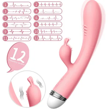 Puternic Vibrator Vibrator G-Spot Rabbit Vibrator pentru Clitoris Stimulator Vaginal Masaj Jucarii Sexuale pentru Femeile de sex Feminin Masturbari