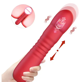 Retractabil Vibrator Vibrator Portabil Telescopic Anal Vibrator pentru Femei punctul G Stimulator Clitoridian Femeie Masturbari Jucarii Sexuale