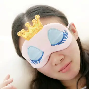 Roz Coroana De Desene Animate Mască De Somn Ochi Acoperi Normal Mască Pentru Ochi Orb De Dormit Masca Pentru Ochi Eye Tool