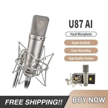 Set microfon U87AI Profesionale Voce Sârmă Mari-Condensator cu Diafragma Supercardoid Microfon de Studio de Înregistrare de TOP MIC U87AI
