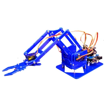 SG90 MG90S 4 DOF Unassembly Acrilice Braț Mecanic, Robot de tip Manipulator cu Gheare pentru Arduino Filtru de Învățare DIY Kit Robot