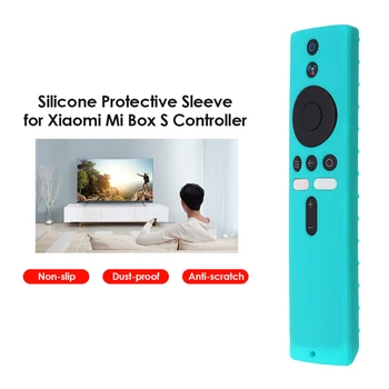 Silicon de Control de la Distanță Caz pentru Xiaomi Mi Box S/4K/TV Stick Anti-Alunecare Acoperă Telecomanda la Șocuri Capac de Protecție