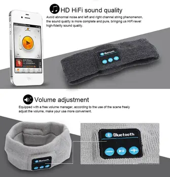 Somn Bluetooth Headband set de Căști fără Fir, Căști Sport HD Stereo pentru Căști