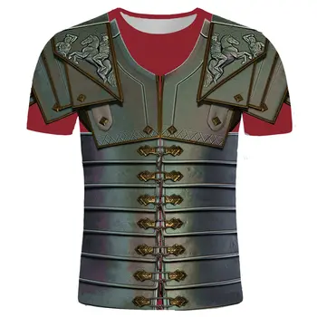 T-shirt-uri de Moda Medievală Armura 3D de Imprimare T Tricoul de Moda, Copii, Casual, Băieți și Fete Gât Rotund Supradimensionat Tricou Copii Topuri