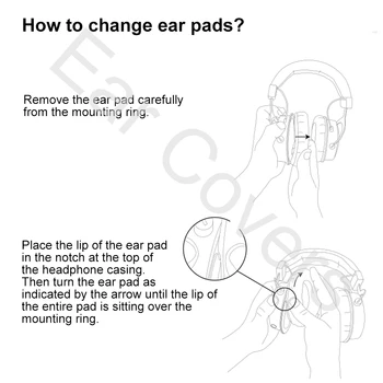 Tampoane pentru urechi Pentru JBL E50 E50BT Căști Tampoanele de Înlocuire Cască Ureche Pad din Piele PU Burete Spuma
