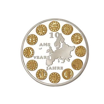 UE 10 Ani Jahre Monede de Aur Placate Colecție Uniunii Europene Monedă Comemorativă Titular