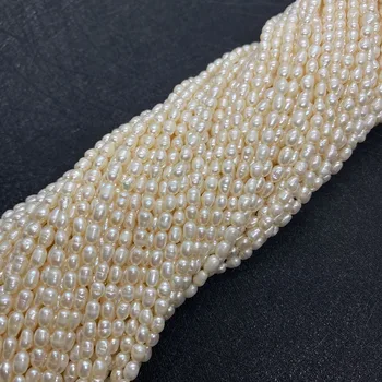 Un Grad Natural de apă Dulce Pearl Margele de Înaltă calitate Orez în formă de Margele Vrac, Poate Fi Folosit Ca DIY Elegant Doamnelor Brățară Bijuterii