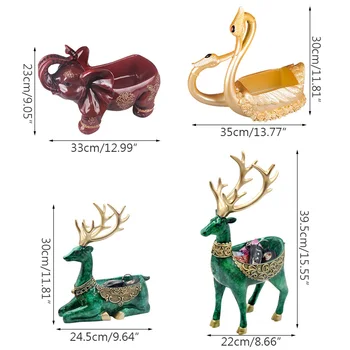 Vintage Rășină Figurine Pentru Decorarea Acasă Model În Miniatură Delicate Ornament Cerb Mascota Birou Decor Diverse Titularul Decor Acasă