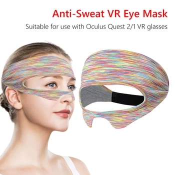 VR Accesorii Masca de Ochi Acoperi Respirabil Sudoare Trupa Reglabil Dimensiuni Umplutură cu Căști de Realitate Virtuală Oculus Quest 2 1